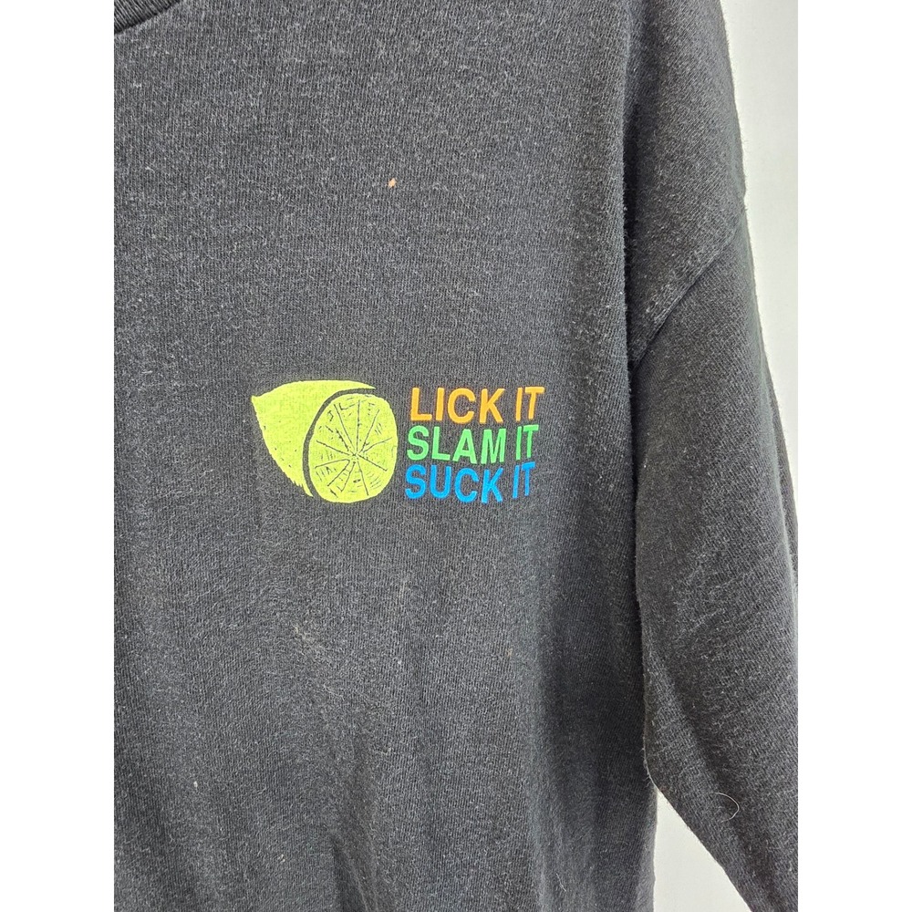Vintage 1992 Tequila Slammers T-Shirt Men Large Black Fruit of the Loom USA Made - Picture 3 of 7